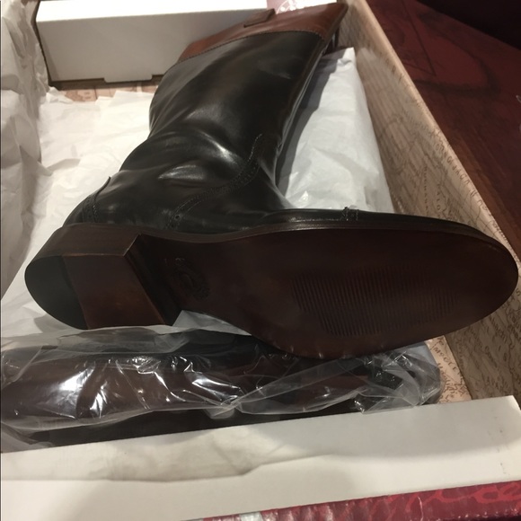 LUCCHESE WOMEN'S MID SIZE BOOTS I4924 BLACK/Brown. - Picture 3 of 7